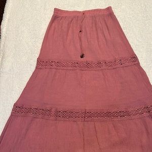 Mauve Peasant Skirt